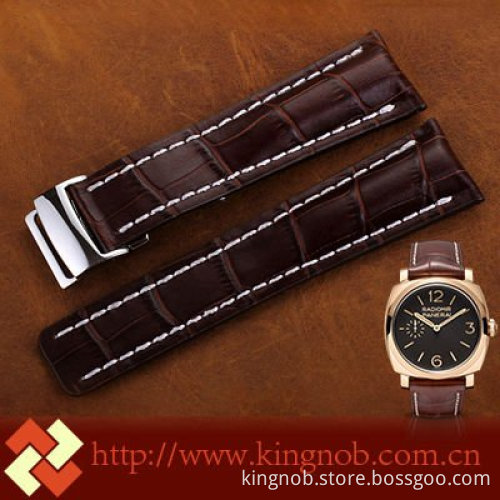 24mm Dark Brown watch band for Breitling